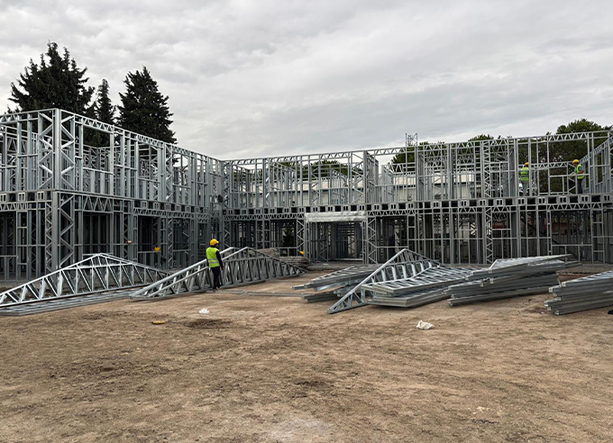 Baski Prefabrik Ek Hizmet Binası Projesi