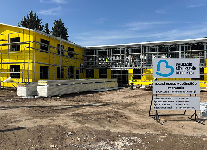 Baski Prefabrik Ek Hizmet Binası Projesi